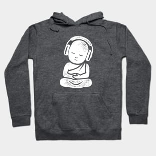 Buddha Headphones - DJ Buddhist Monk Music Lover Hoodie